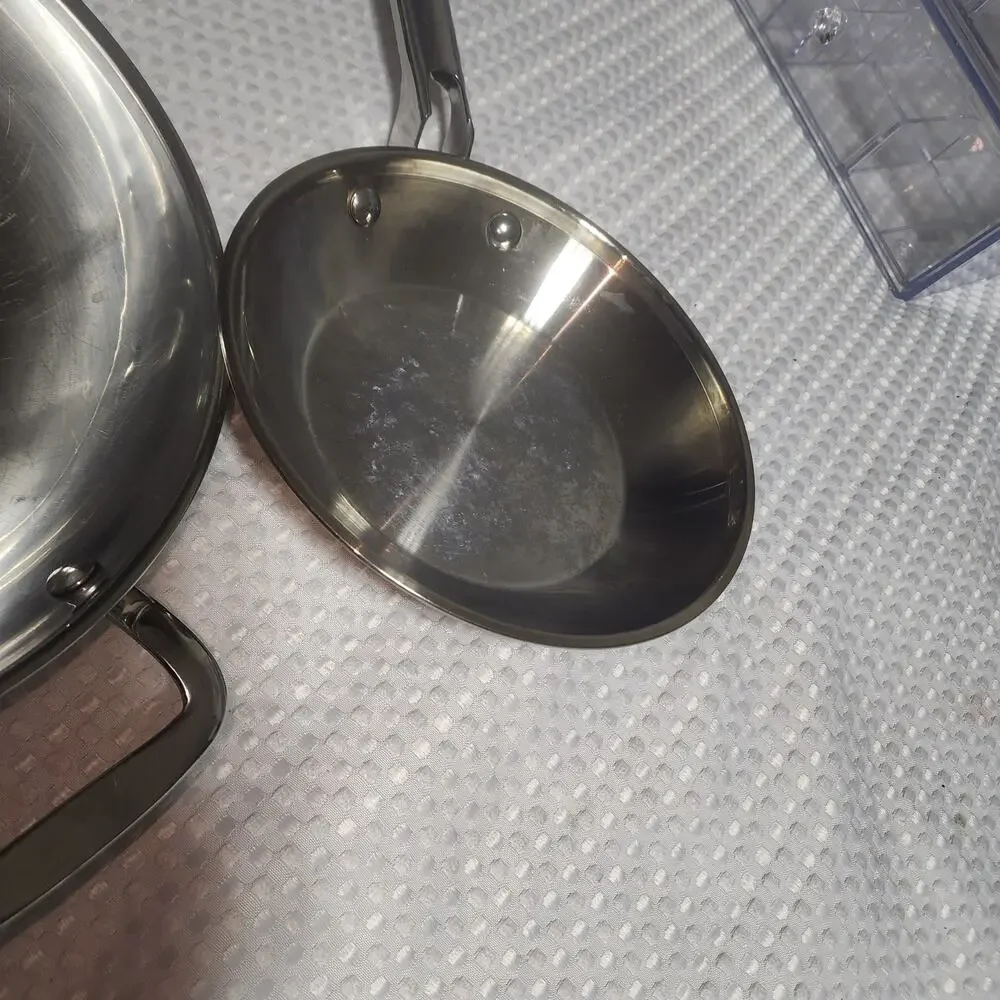 POTS & PANS FROM CALPHALON SET OF 2 STAINLESS STEEL PAN
